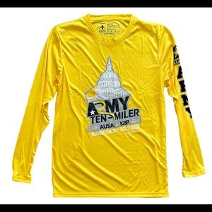 US ARMY TEN-MILER WASHINGTON DC 2020 LONG SLEEVE T-SHIRT SIZE MEDIUM UNISEX